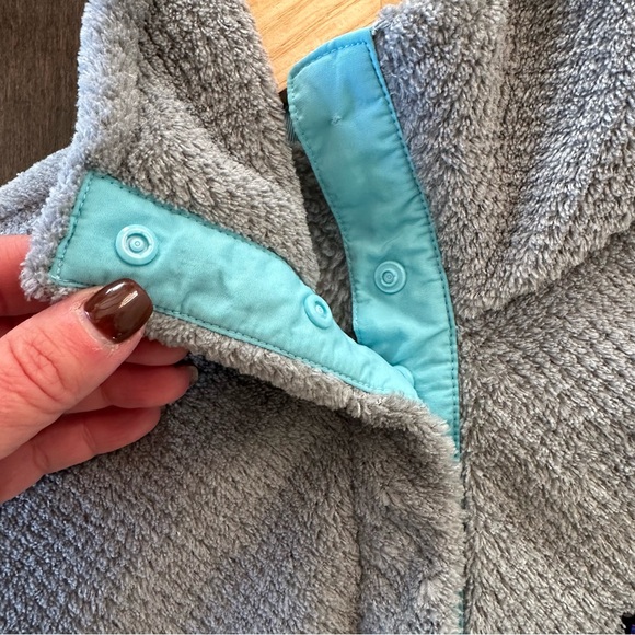 Patagonia Women's Re-Tool Snap-T Pullover Gray Teal Fleece Comfort XS - Picture 3 of 11